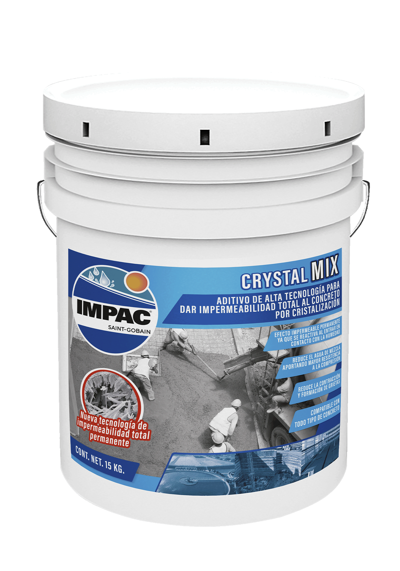 Aditivo Cristalización Concreto IMPAC
